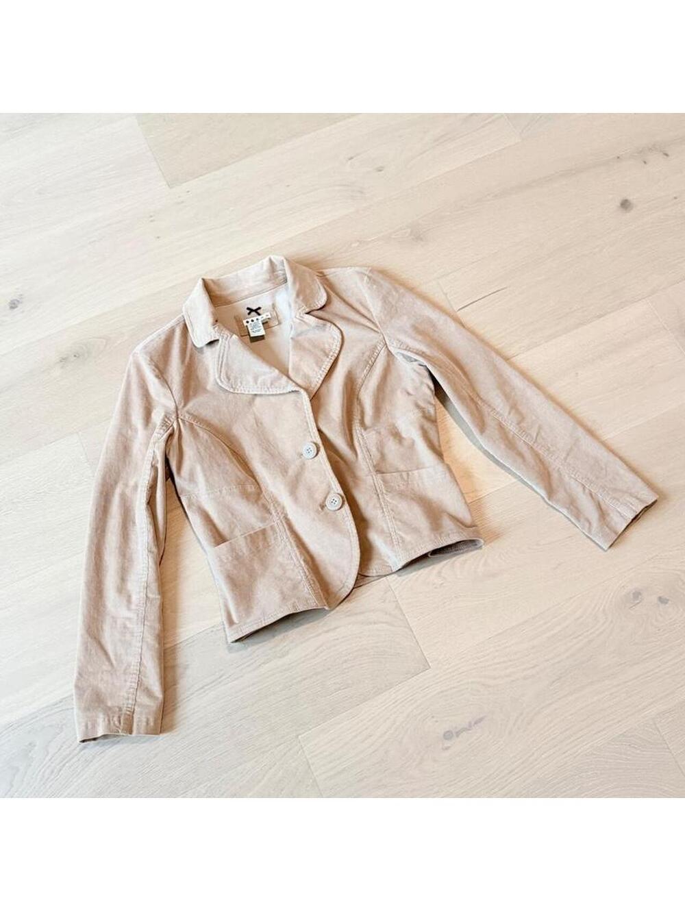 Corduroy Fitted Blazer Jacket M
